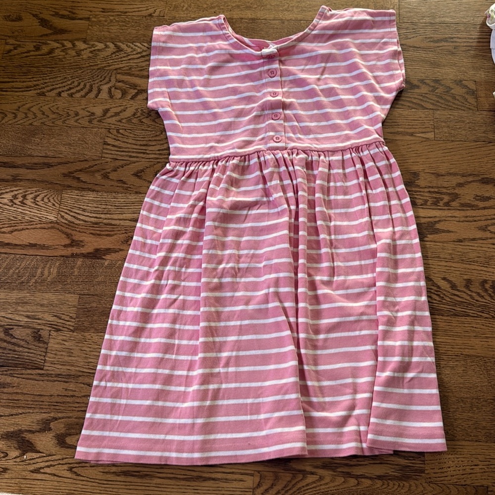 A Hanna dress girls pink stripes